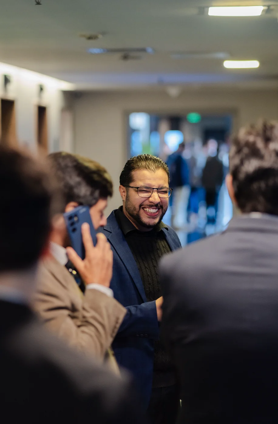 Mission leaders connecting at a conference